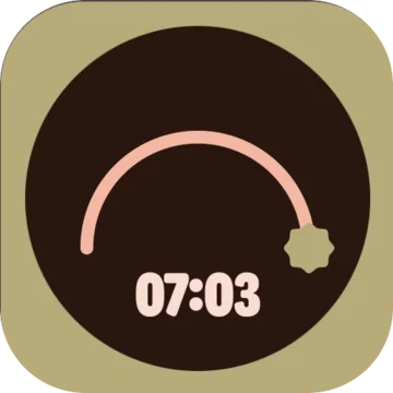 Sun and moon, sunrise arc at 07:03