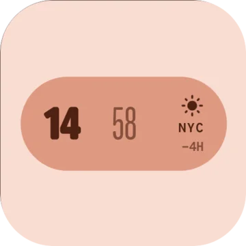 World clock, New York 14:58, four hours behind